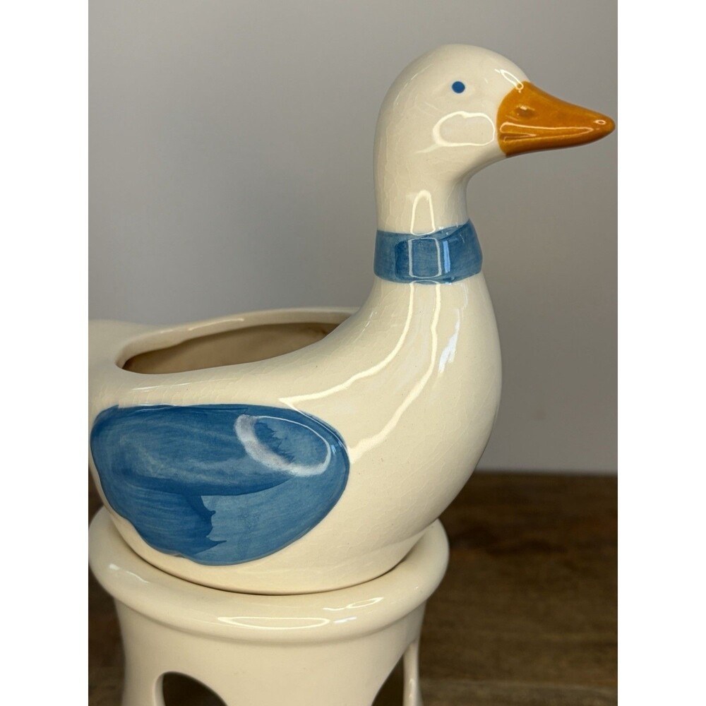 Vintage Goose Tea Light Wax Warmer Rare Grandma Core Geese Duck - Picture 3 of 10